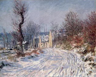 Die Straße nach Giverny, Winter, 1885